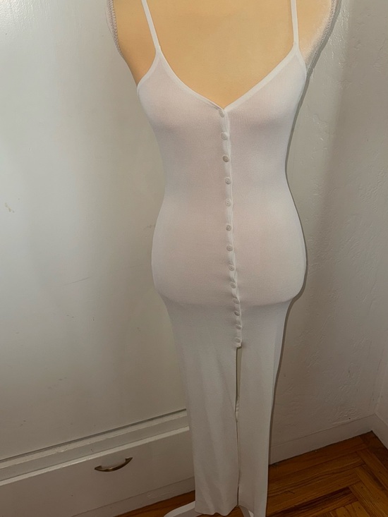 Hera Collection Dresses & Skirts - Hera Collection White Button-Front Slip Gown